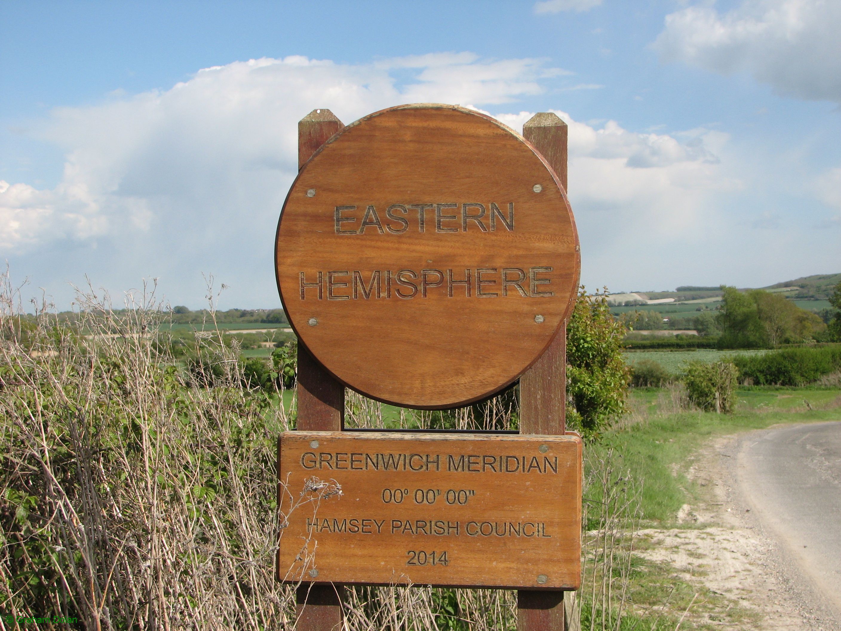 Greenwich Meridian Marker; England; East Sussex; Cooksbridge